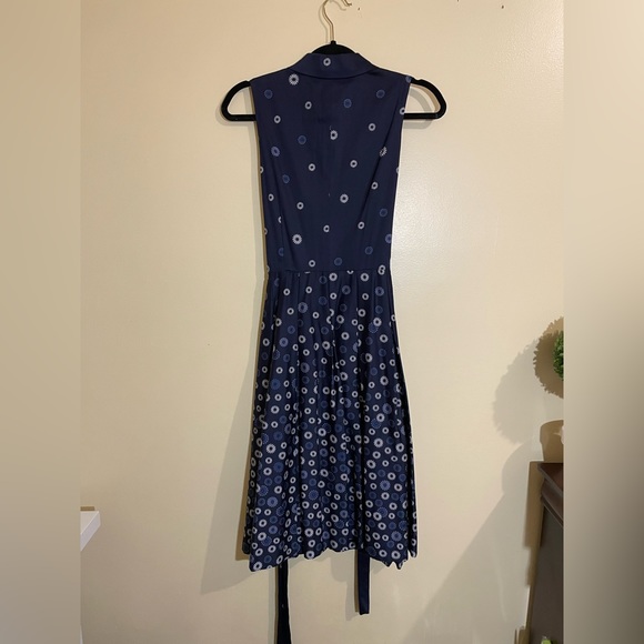 Women’s Navy Blue Anne Klein Floral Print Dress - Picture 3 of 4